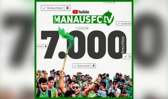 Manaus FC chega aos 7 mil inscritos no YouTube