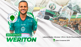 Manaus FC anuncia o lateral-direito Weriton como reforço na Série C