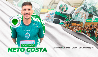 Manaus FC anuncia o centroavante Neto Costa como novo reforço para 2022