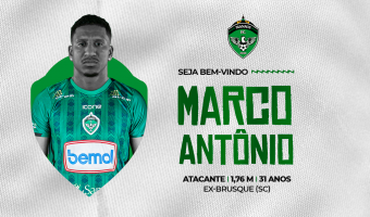 Manaus FC anuncia o atacante Marco Antônio como novo reforço para 2022