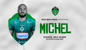 Manaus FC anuncia atacante Michel Henrique como novo reforço