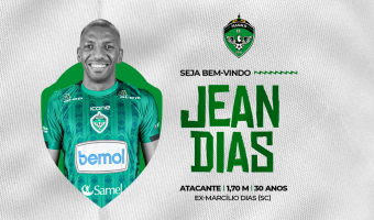 Manaus FC anuncia atacante Jean Dias como novo reforço