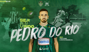 Manaus FC anuncia meio-campista Pedro do Rio para 2023