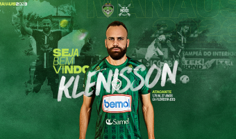 Manaus FC anuncia atacante Klenisson para 2023