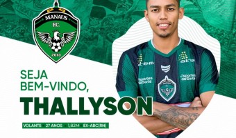 Manaus acerta contratação de Thallyson, meio-campista que vem do ABC-RN