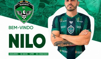 Manaus anuncia a contratação do zagueiro Nilo para sequência da Série C