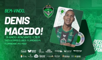 Manaus FC anuncia contratação do atacante Denis Macedo para 2024