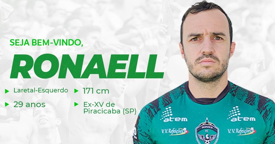 Manaus FC anuncia chegada de Ronaell