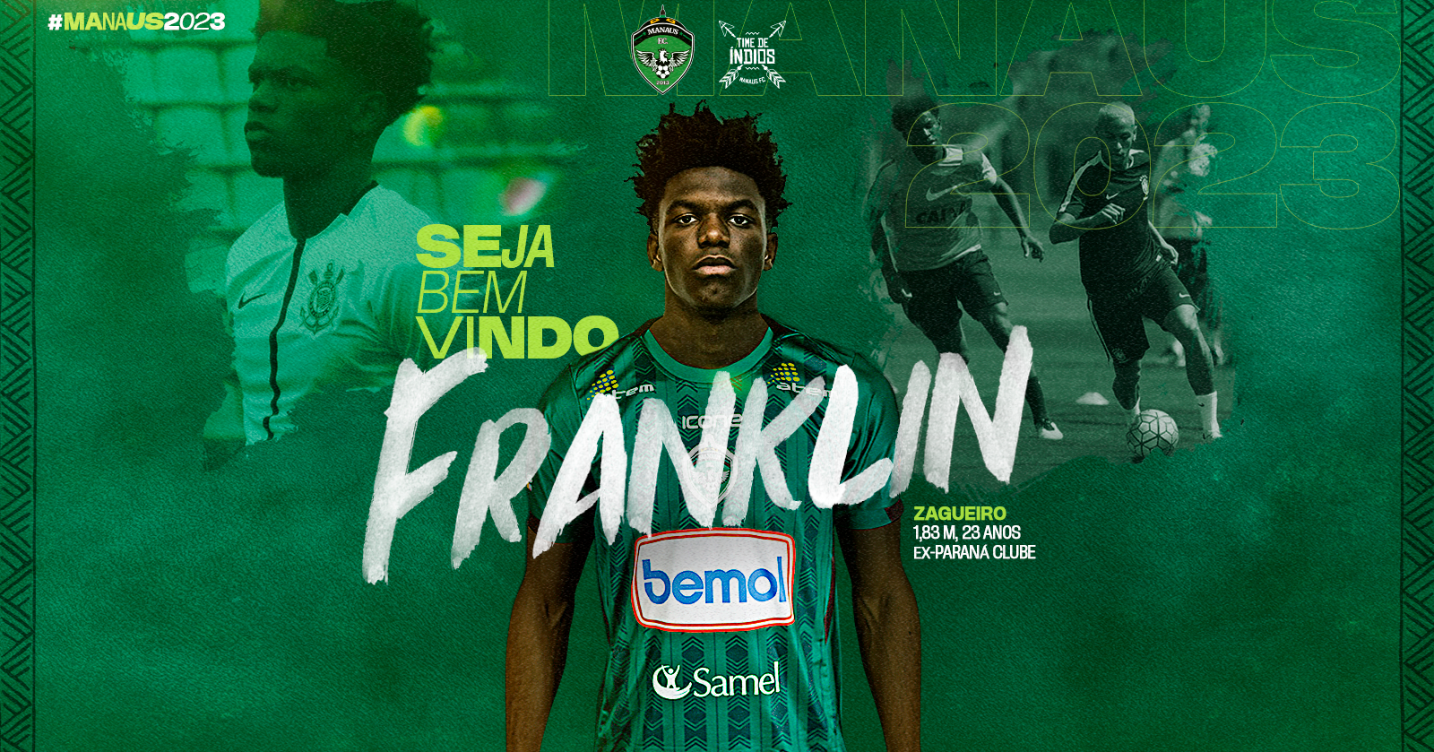 Manaus FC anuncia ex-Paraná Franklin para 2023