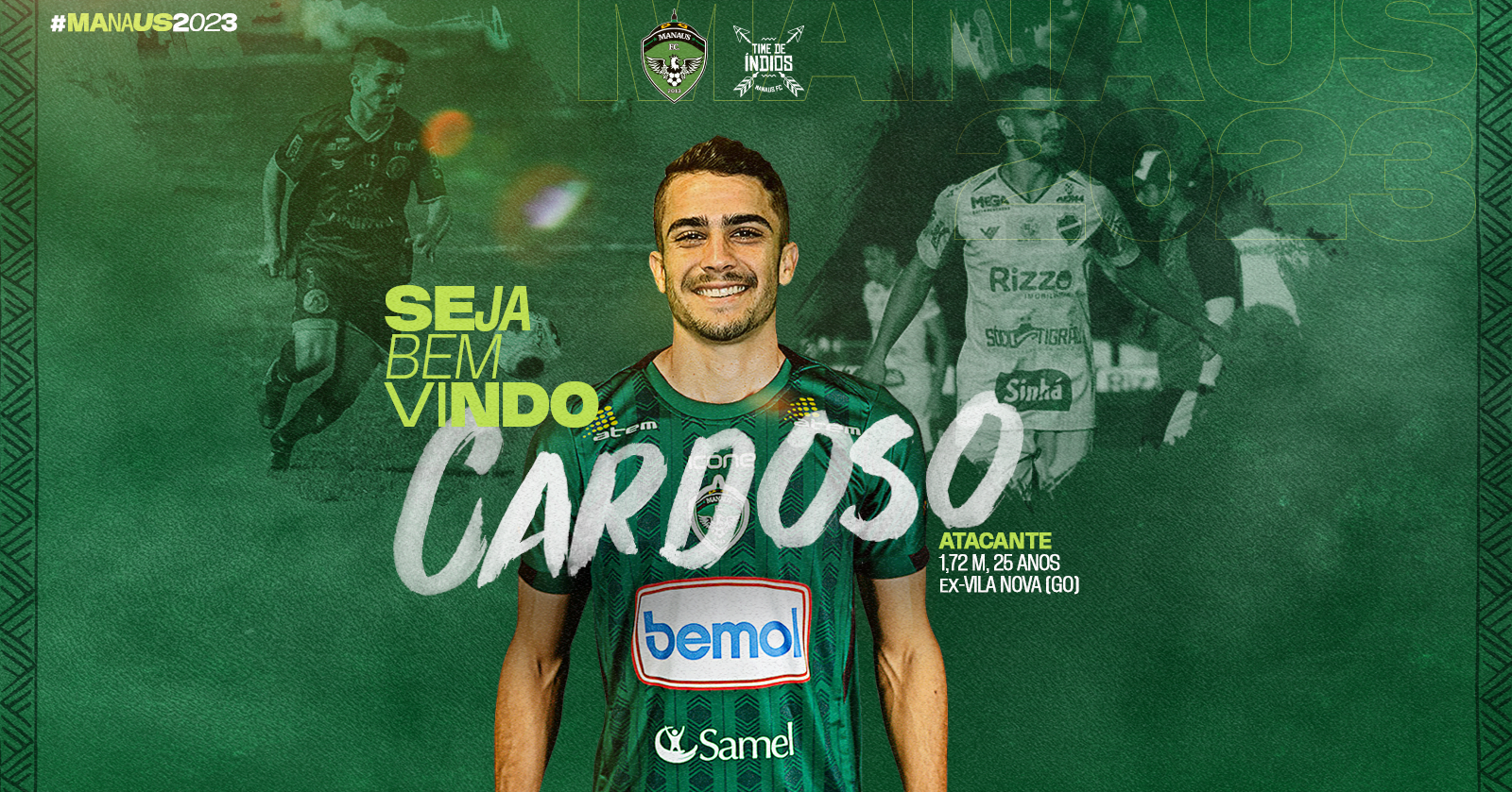 Manaus FC anuncia atacante Cardoso
