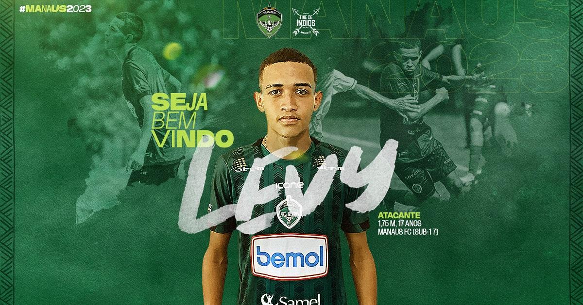 Manaus FC assina primeiro contrato profissional com Levy, destaque do Sub-17
