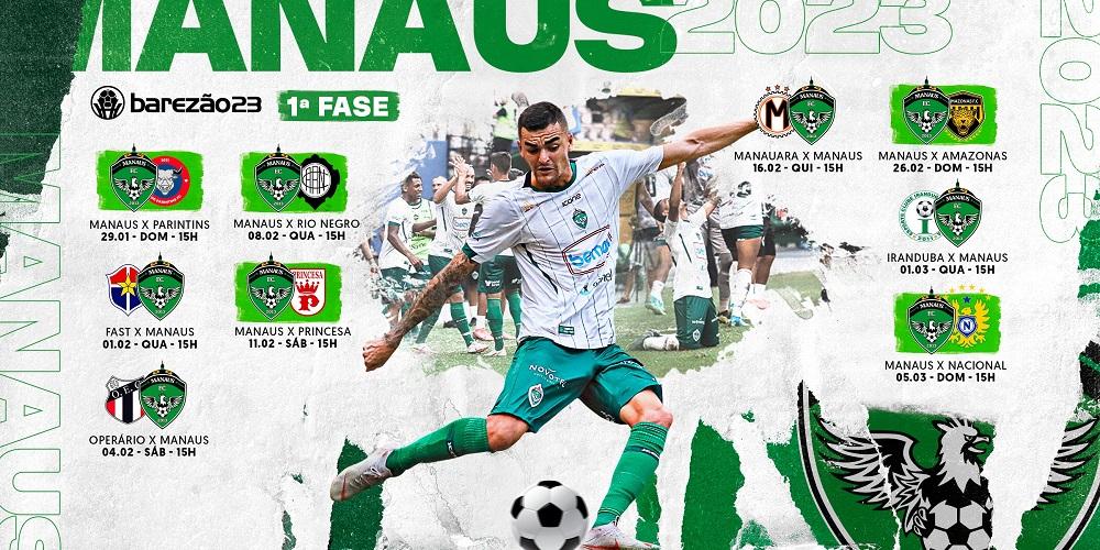 Manaus FC 2023: o calendário do Gavião Real na temporada