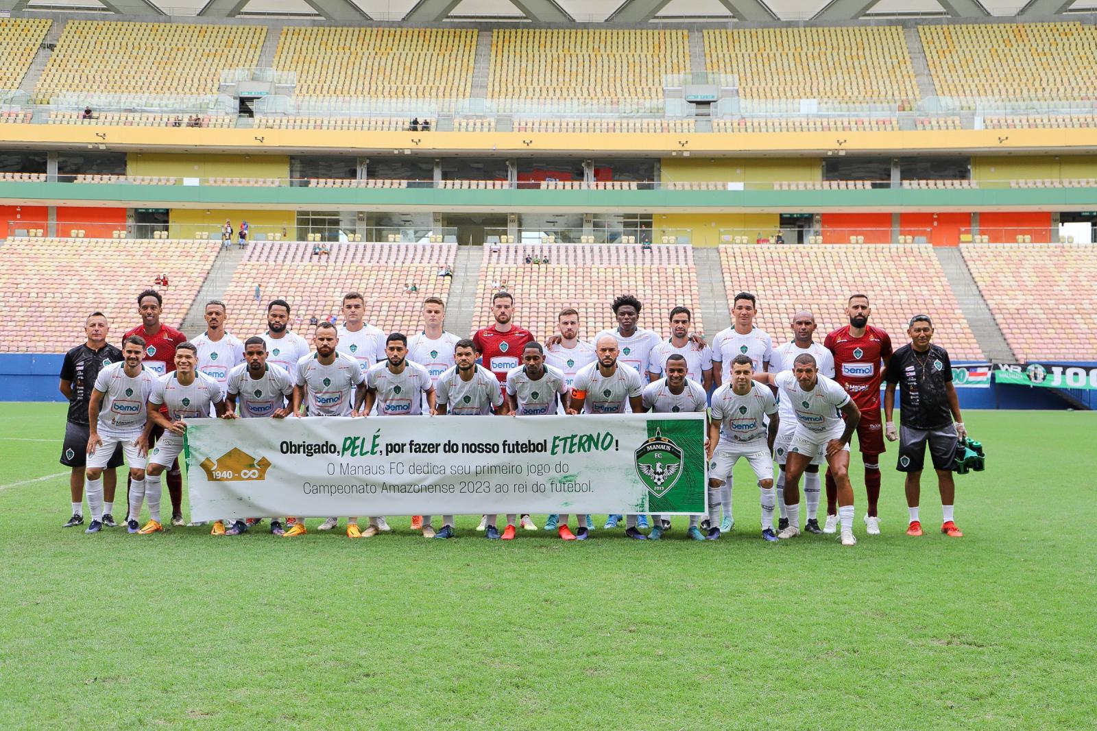 Manaus FC homenageia Pelé no dia em que morte do Rei do Futebol completou um mês