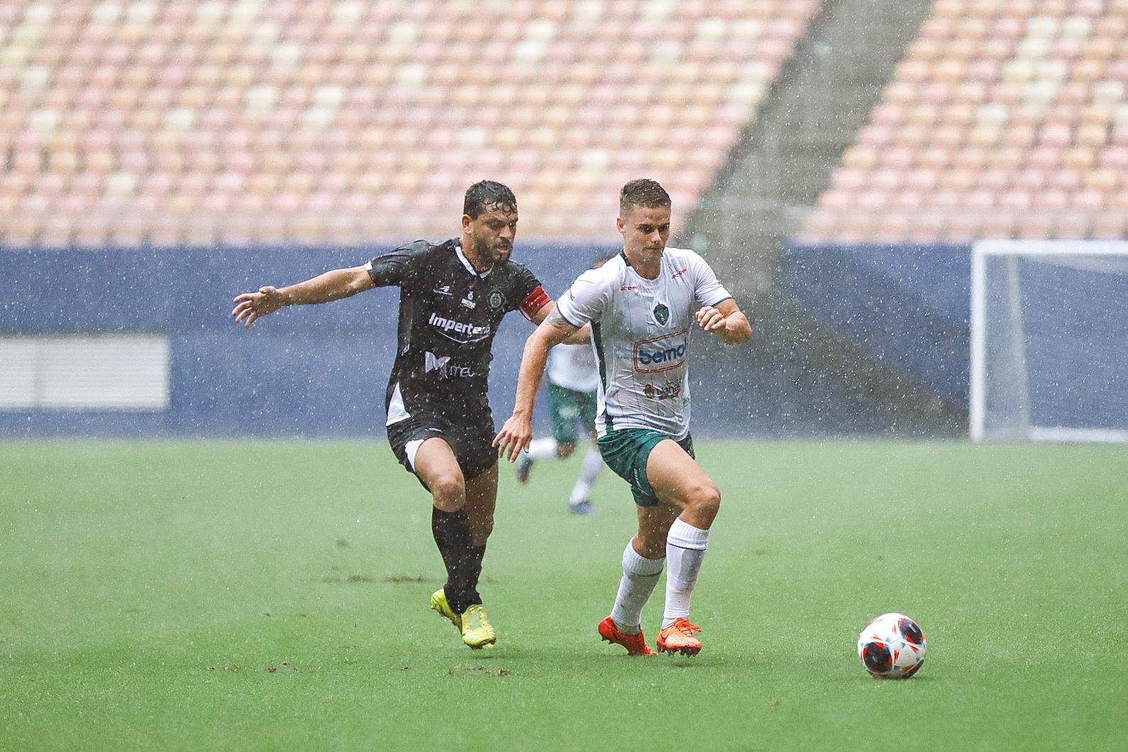 Manaus FC sai na frente, mas empata em 1 a 1 com o Rio Negro 