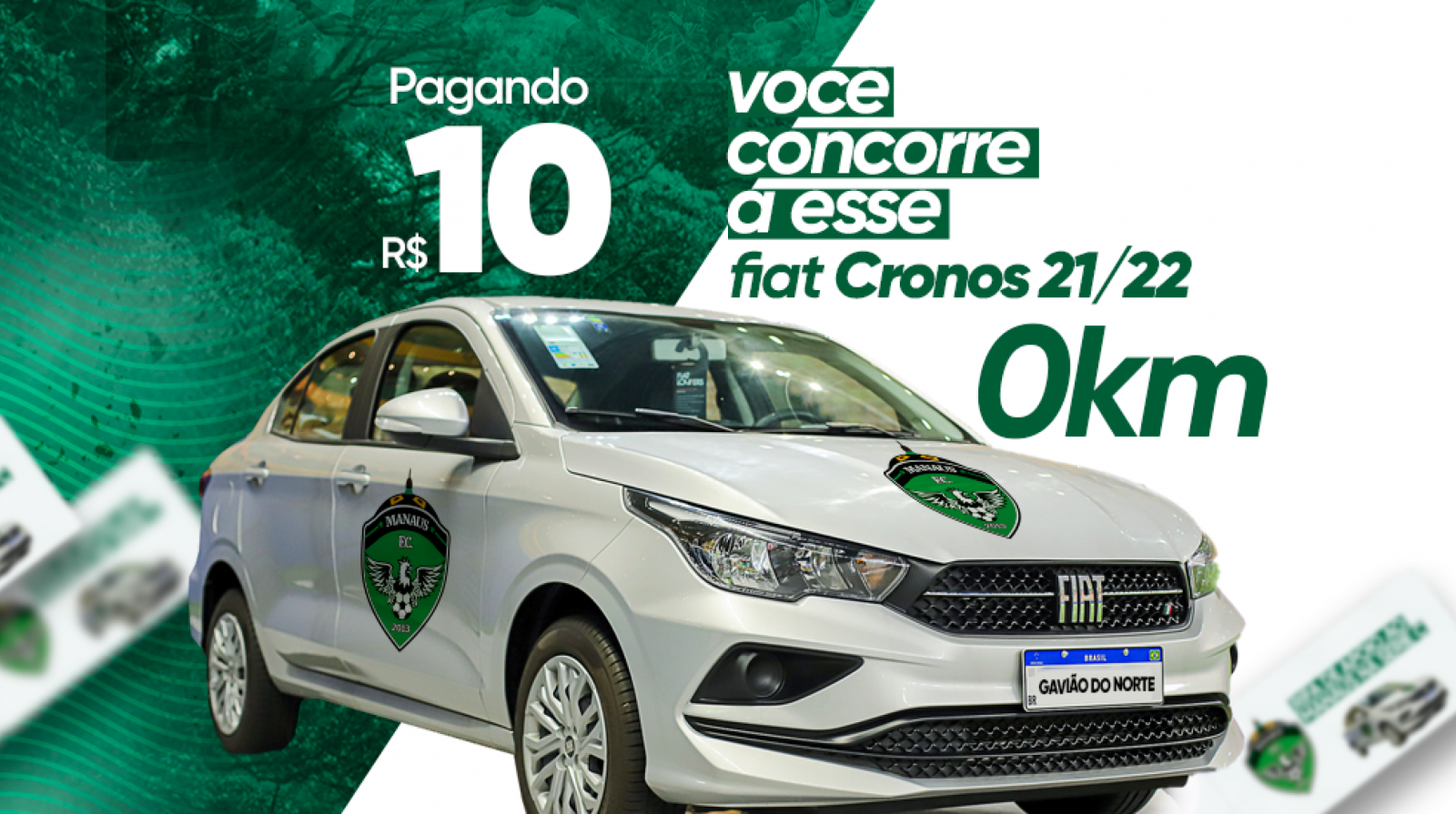 Manaus abre venda da rifa de carro 0 km no sábado (3), contra o Volta Redonda