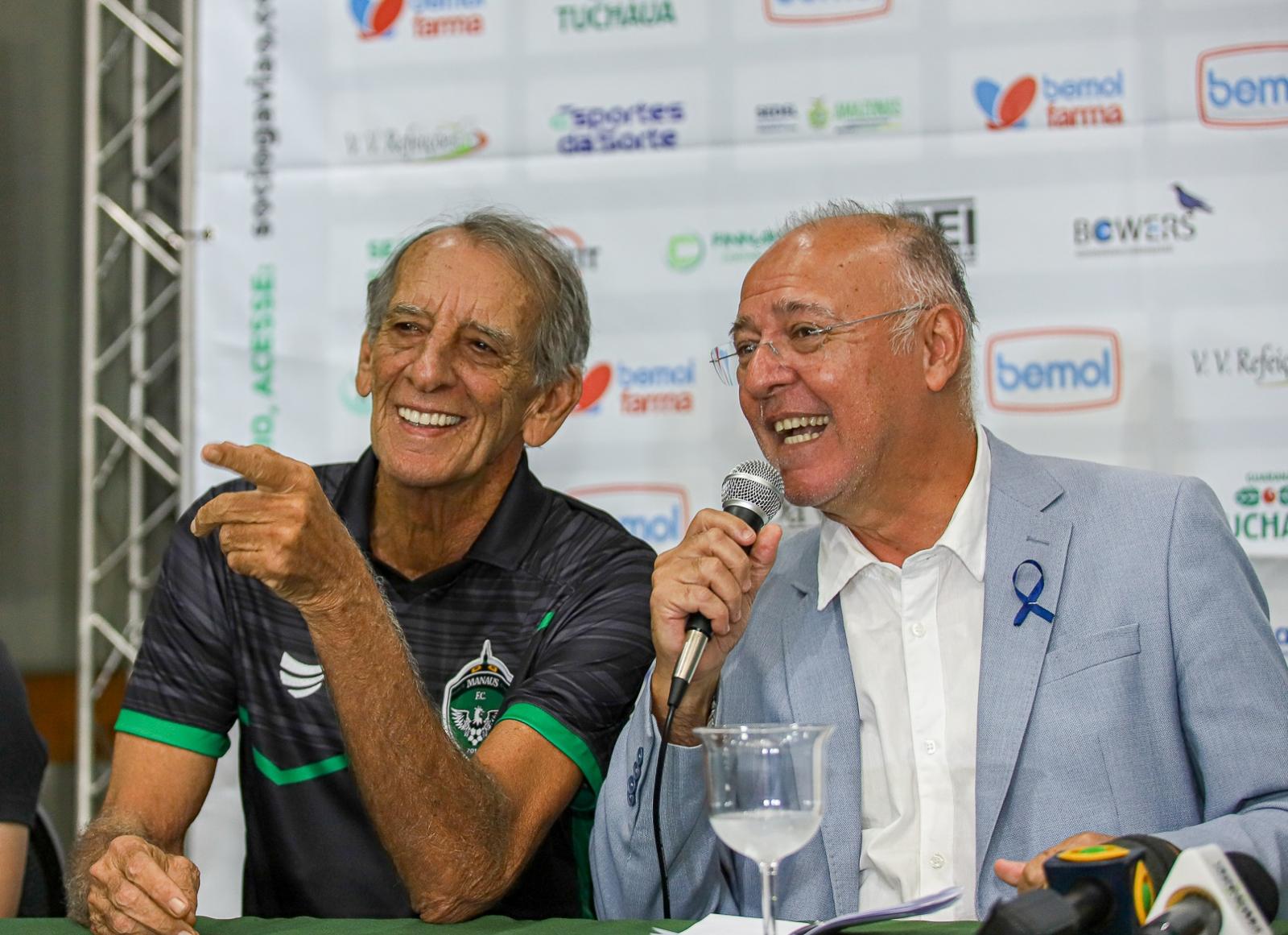 Manaus FC apresenta Aderbal Lana como técnico e promove Márcio Passos a gerente de futebol