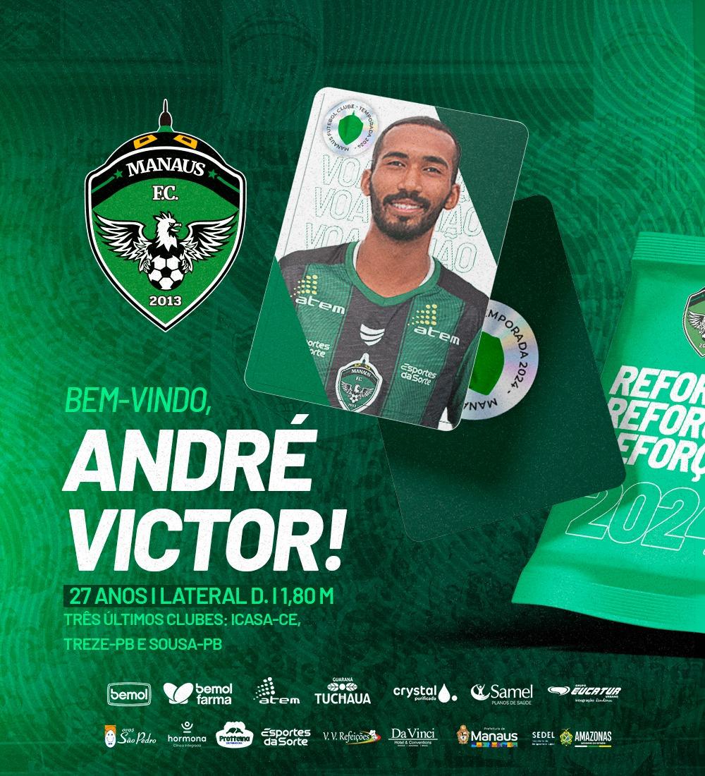 Manaus FC contrata lateral-direito André Victor, campeão estadual com o Treze-PB